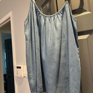 Blue Sleeveless Top